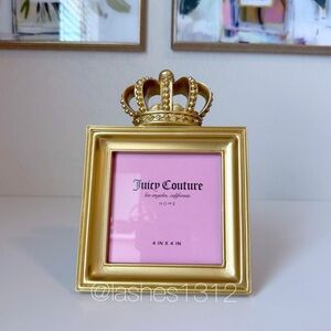 JUICY COUTURE Home Picture Frame with Crown - Gold